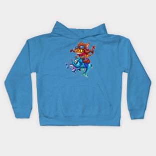 pilot  cat Kids Hoodie